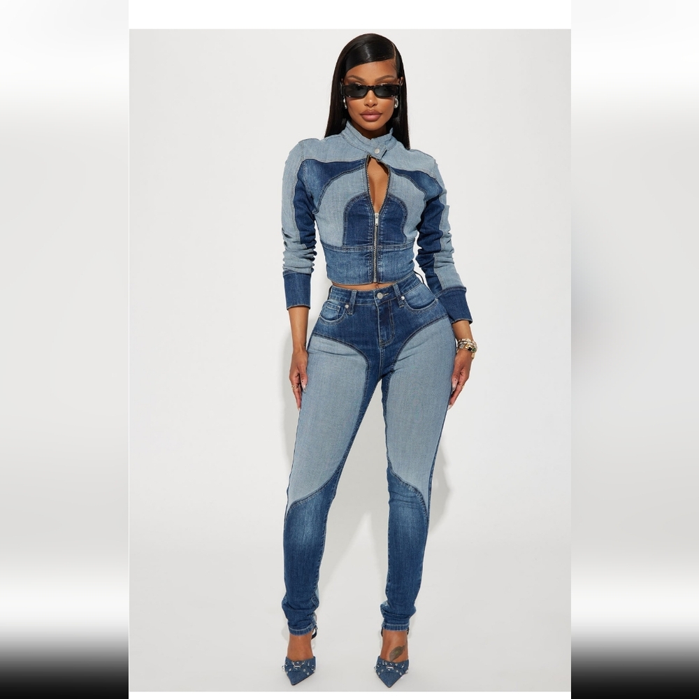 Two Tone Denim Set